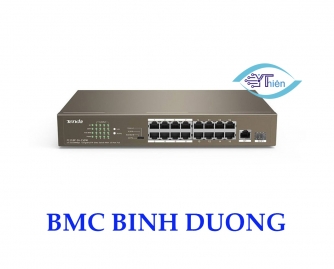 Switch PoE Tenda TEF1118P (16P PoE + 1P Giga + 1P Giga SFP )