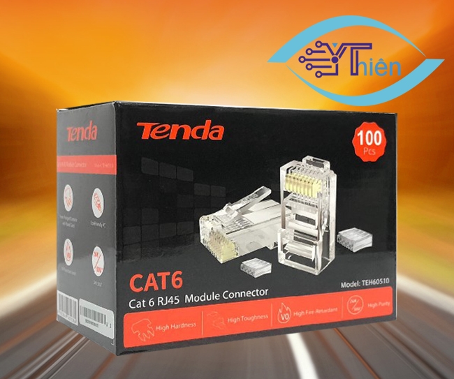 Đầu RJ45 CAT6 Tenda TEH60510 